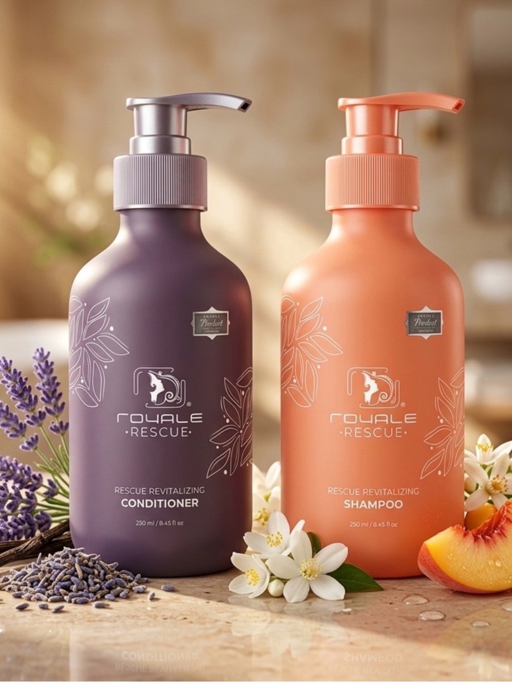 Royale Rescue Professional Revitalizing Shampoo & Conditioner ~ Retail $150